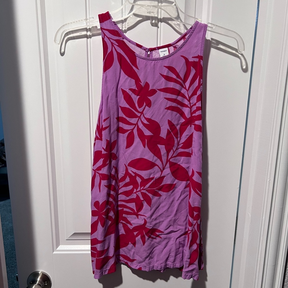 Old Navy Red & Pink Tank Top